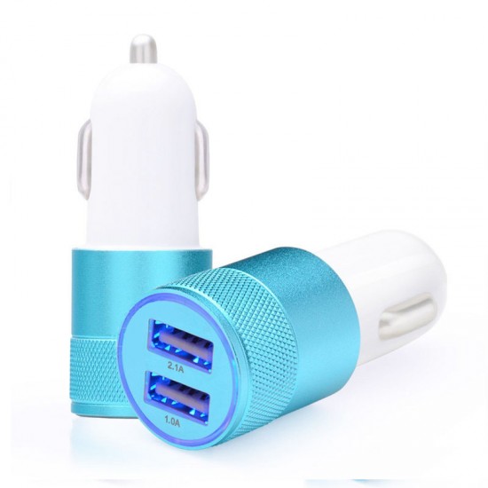  Car Charger Metal Travel Adapter 2 Ports