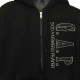 God Answers Prayer - Silver and Black Rhinestones Hoodie